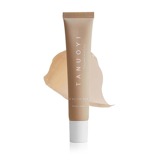 Lip Butter Balm Vanilla, Moisturizing Lip Balm for Dry Cracked Lips,Ultra-Nourishing Lip Care Moisturizer for Soft, Smooth and Supple Lips (colorless)-VivaGrace Women