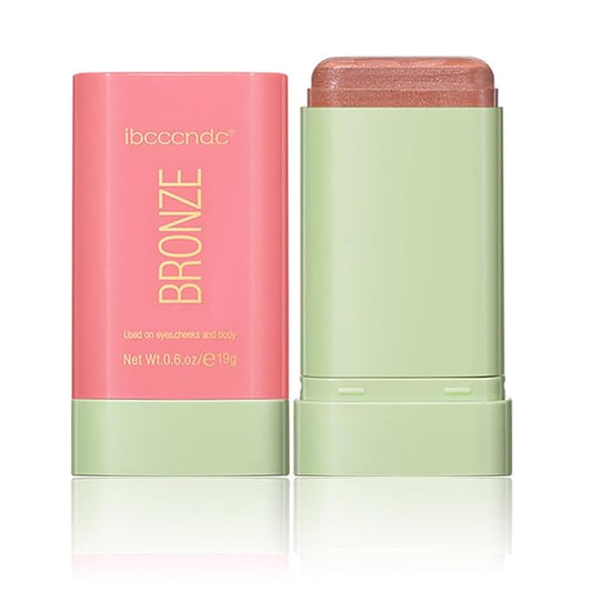 Multi-Use Makeup Blush Stick, Beauty Tinted Solid Blush Stick,Facial Contouring Highlight & Brighten Face Stick, Waterproof Moisturizer Stick, Suitable for All Skin (1#Warm Glow)-VivaGrace Women