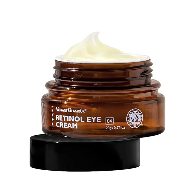 Retinol Eye Cream, Anti-Aging with Vitamin C & Ceramide for Dark Circles, Wrinkles & Fine Lines, Crow’s Feet, 0.7 fl.oz-VivaGrace Women