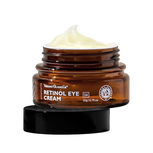 Retinol Eye Cream, Anti-Aging with Vitamin C & Ceramide for Dark Circles, Wrinkles & Fine Lines, Crow’s Feet, 0.7 fl.oz-VivaGrace Women