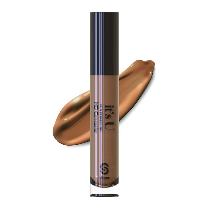 Sistar it's U Skin Perfecting HD Concealer Full Coverage Lightweight Long Lasting Correcting Liquid Contour Cover Masker Makeup 5 ml / 0.17 fl. oz (Brownie)-VivaGrace Women