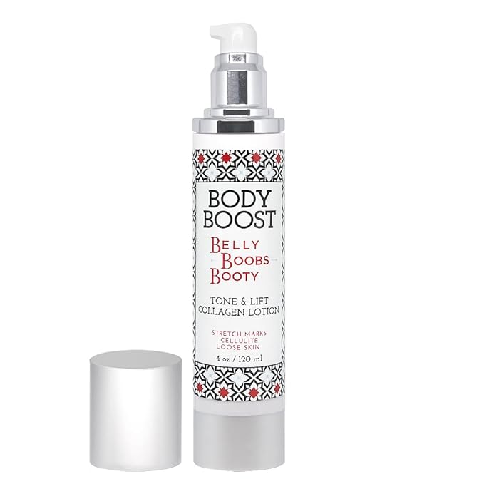 Body Boost NYC Tone and Lift Collagen Lotion- Strengthen and Firm Loose Skin and Stretch Marks- Pregnancy Safe-VivaGrace Women