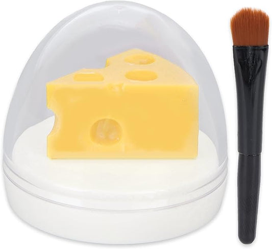 Cheese Shaped Lip Balm, Moisturizing Nourishing Repair Lip Balm, Hydrating Lip Balm for Chapped Cracked Lips 0.3oz(02)-VivaGrace Women