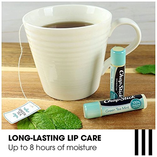 ChapStick 100% Natural Lip Butter Green Tea Mint and Sweet Papaya Lip Balm Tubes Variety Pack - 0.15 Oz Each (Pack of 2)-VivaGrace Women