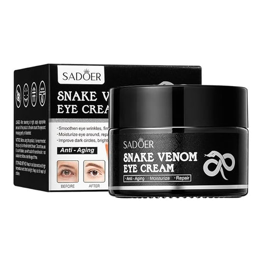 Retinol Snake Venom Peptide Eye Cream, Firming Eye Cream, Anti Ageing Eye Cream, Under Eye Cream For Puffiness and Bags Reduces Fine Lines-VivaGrace Women