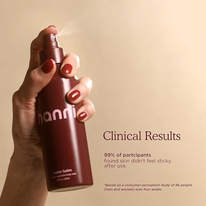 HANNI Water Balm Hydrating Body Mist, Moisturizer Spray with Hyaluronic Acid for All Skin Types, Lotion Replacement, 200 mL / 6.76 fl oz-VivaGrace Women