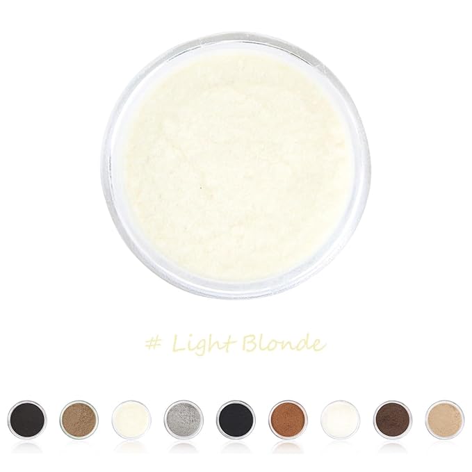 Hair Fibers for Thinning Hair for Women All-Natural Hair Building Fibers 0.98 Oz Hair Volume Powder Bald Spot Cover Up for Men & Women (Light Blonde)-VivaGrace Women