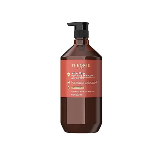 Theorie Amber Rose Hydrating Shampoo- Refresh & Hydrate, Irresistible Scent of Rose, Jasmine & Amber, Suited For All Hair Types-Color & Keratin Treated Hair, 800ML-VivaGrace Women