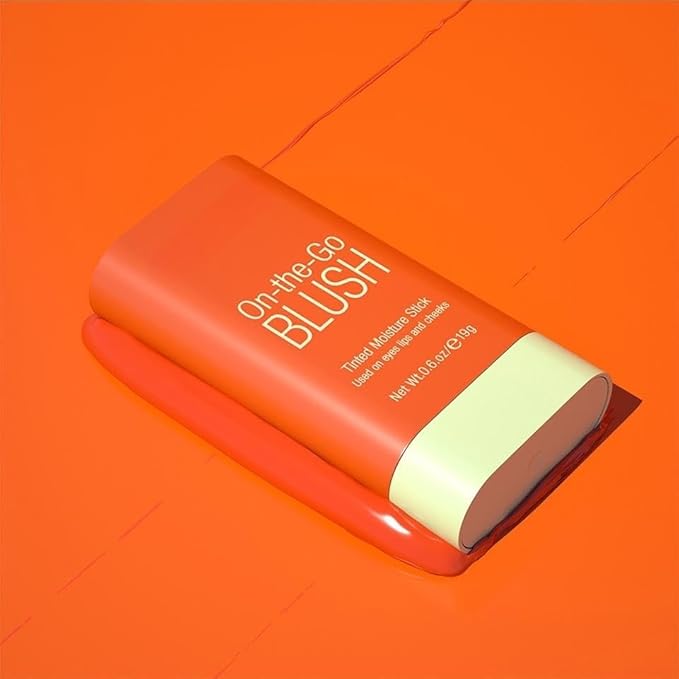 Blush Rare Beauty Liquid Blush Cream Blush Stick For Cheeks Natural Blendable Powder Blusher Stick On The Go Blush Brushes For Makeup Cheeks,Natural Waterproof, Long Lasting (orange)-VivaGrace Women