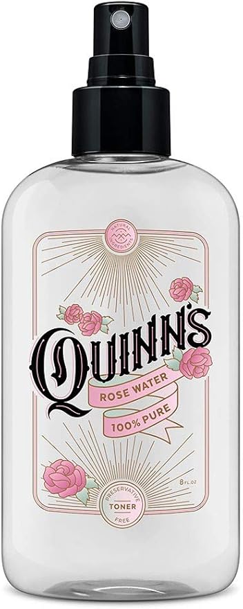 Quinn’s Rose Water - Hydrating Facial Toner Spray, Rosewater for Hair, Skin & Face Mist, 8 Ounce-VivaGrace Women