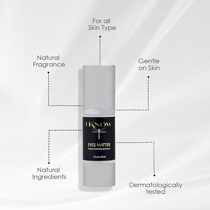 EYES MATTER Instant Smoothing Eye Serum, Rapid Wrinkle Reducer, Rejuvenating, Brightening Treatment for Fine Lines, Puffiness & Dark Circles, (1oz)-VivaGrace Women