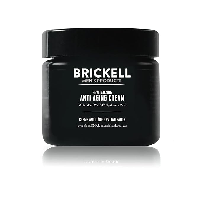 Brickell Men's Revitalizing Anti-Aging Cream For Men, Natural and Organic Anti Wrinkle Night Face Cream To Reduce Fine Lines and Wrinkles, 2 Ounce, Unscented-VivaGrace Women