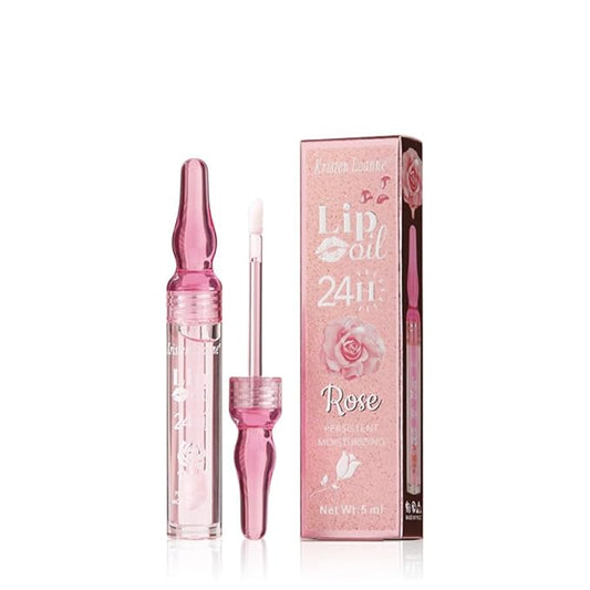 Rose Lip Oil Moisturizing Nourishing Repair Lips Reduce Fine Lines Relieve Dryness Long-Lasting Daily Use Lip Care-VivaGrace Women