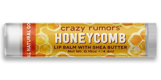 Crazy Rumors Honeycomb Lip Balm. 100% Natural, Vegan, Plant-Based, Made in USA (1-Pack)-VivaGrace Women