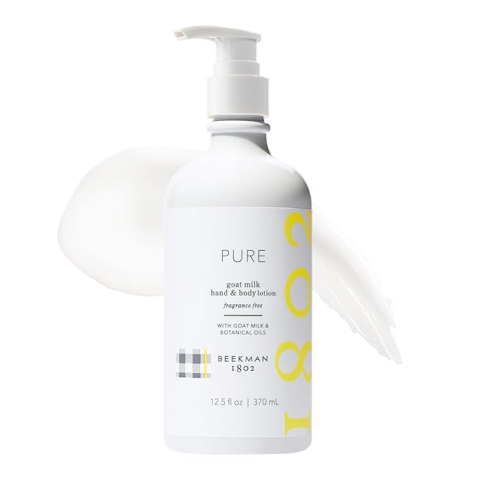 Beekman 1802 Goat Milk Lotion - Hydrates, & Softens Dry Skin, Body and Hand Lotion - With Shea Butter & Jojoba Oil - Lightweight, Non-Greasy, Cruelty-Free-VivaGrace Women