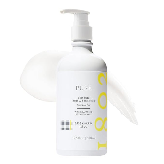 Beekman 1802 Goat Milk Lotion - Hydrates, & Softens Dry Skin, Body and Hand Lotion - With Shea Butter & Jojoba Oil - Lightweight, Non-Greasy, Cruelty-Free-VivaGrace Women