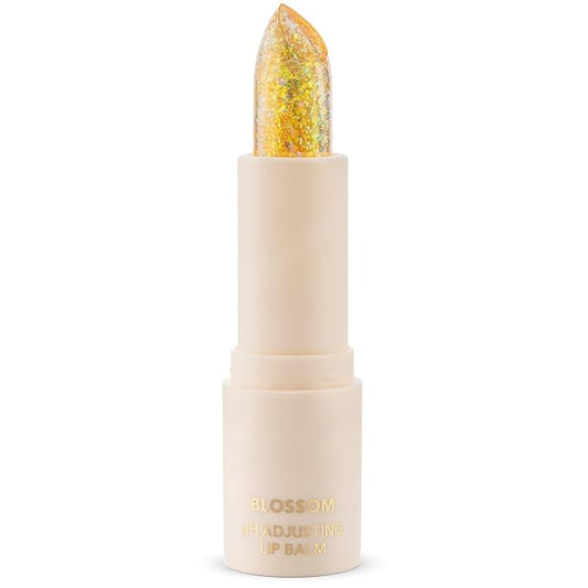 Blossom pH Adjusting Shimmering Lip Balm Moisturizing Glitter Sparkle Lip Balm, 0.12oz./3.5g, Citrine-VivaGrace Women