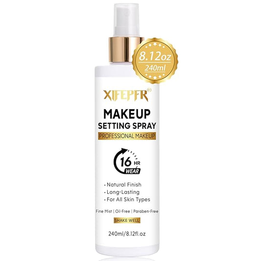 Makeup Setting Spray, 8.12 Fl Oz Matte Finishing Spray, Ultra Fine Setting Mist, Long Lasting Fixing Spray, Lightweight Oil Control Hydrating Refreshing Fast Drying, Vegan & Cruelty-Free-VivaGrace Women