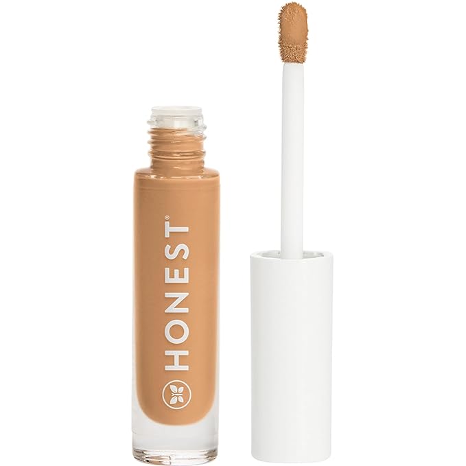 Honest Beauty Fresh Flex Concealer with Niacinamide + Vitamin E + Hyaluronic Acid | Vegan + Cruelty free | Toffee, 0.17 fl oz-VivaGrace Women