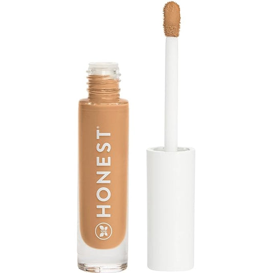 Honest Beauty Fresh Flex Concealer with Niacinamide + Vitamin E + Hyaluronic Acid | Vegan + Cruelty free | Toffee, 0.17 fl oz-VivaGrace Women
