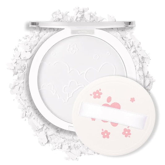 Face Oil Control Pressed Setting Powder-Clarifying Finishing Powder,Waterproof Long Lasting Translucent Powder Setting Powder Makeup,Blurs Fine Lines&Imperfections,Suitable for All-Day Use-VivaGrace Women