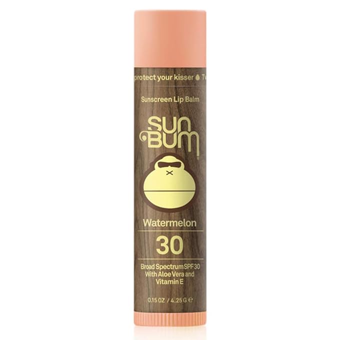 Sun Bum SPF 30 Sunscreen Lip Balm | Vegan and Cruelty Free Broad Spectrum UVA/UVB Lip Care with Aloe and Vitamin E for Moisturized Lips | Watermelon Flavor |.15 oz-VivaGrace Women