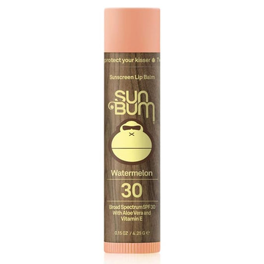 Sun Bum SPF 30 Sunscreen Lip Balm | Vegan and Cruelty Free Broad Spectrum UVA/UVB Lip Care with Aloe and Vitamin E for Moisturized Lips | Watermelon Flavor |.15 oz-VivaGrace Women
