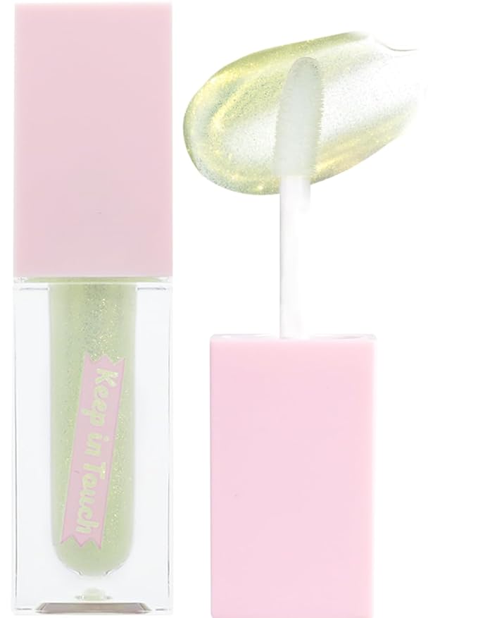 Keep In Touch Jelly Plumper Tint: Tea & Twinkle | Non-Sticky, Long-Lasting Lip Gloss | Vegan and Cruelty-Free Korean Lip Tint (Twinkle Lime)-VivaGrace Women