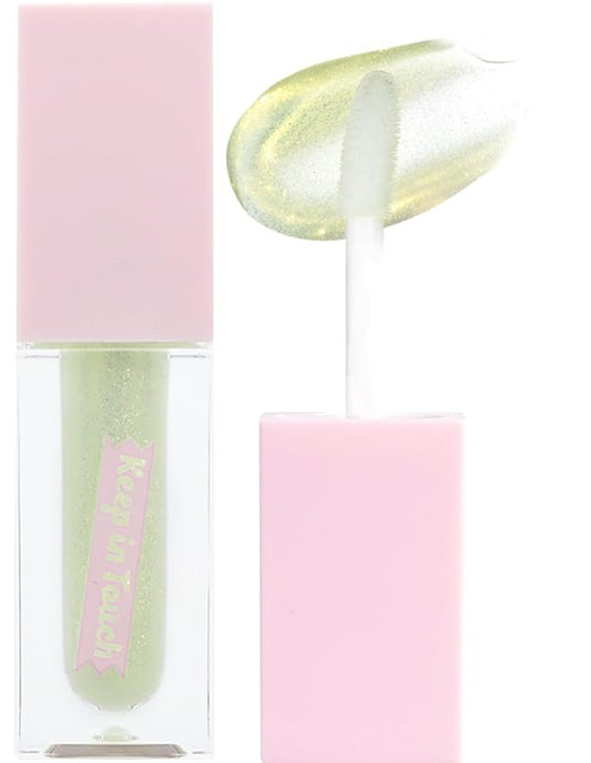 Keep In Touch Jelly Plumper Tint: Tea & Twinkle | Non-Sticky, Long-Lasting Lip Gloss | Vegan and Cruelty-Free Korean Lip Tint (Twinkle Lime)-VivaGrace Women