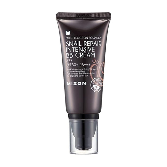 MIZON Snail Repair Blemish Balm, Multifunctional BB Cream with Snail Mucus Filtrate, Skin Care and Makeup Coverage, Strenghtens Skin Elasticity, Improves Fine Wrinkles (#27)-VivaGrace Women
