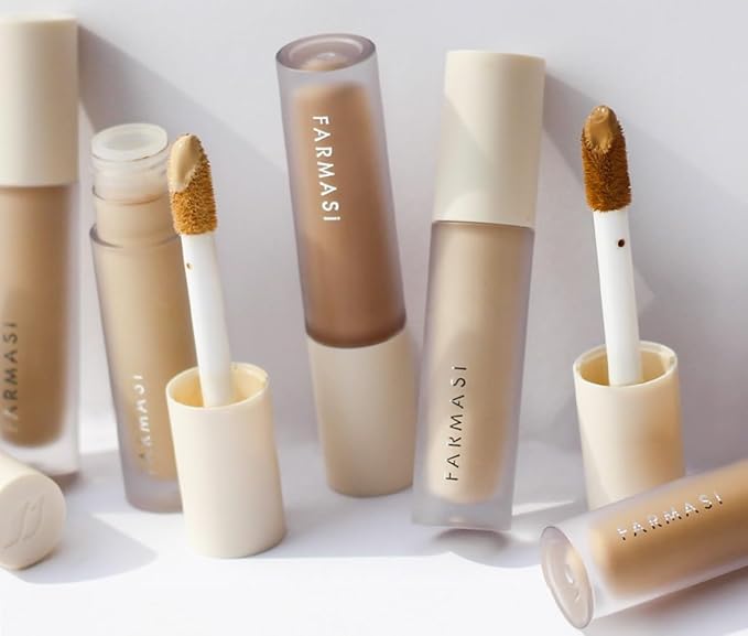 FARMASI Vfx Pro Liquid Concealer Makeup, All-in-one Full Coverage, Highly Pigmented Concealer for All Skin Type, Hide Shadows & Imperfections, Enhance Skin Fullness Foundation Concealer 0,24 Fl Oz C07-VivaGrace Women