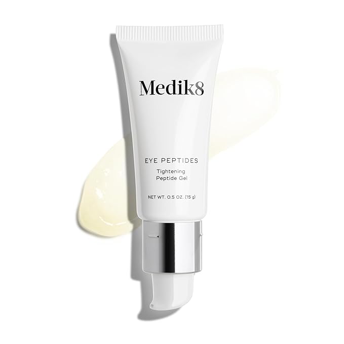 Medik8 Eye Peptides - Firming, Hydrating Daily Under Eye Skin Repair Gel - Smoothing, Tightening, Anti-Aging Treatment for Reducing Wrinkles - Plumping, Refreshing, Gentle Skin Regeneration - 0.5 oz-VivaGrace Women