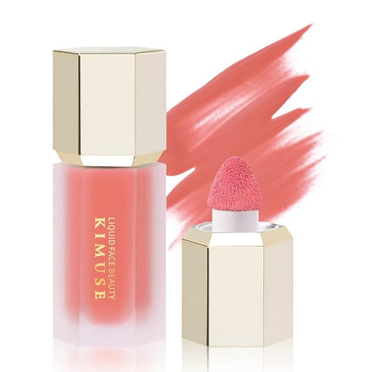 KIMUSE Soft Cream Blush Makeup, Liquid Blush for Cheeks, Weightless, Long-Wearing, Smudge Proof, Natural-Looking, Dewy Finish-VivaGrace Women