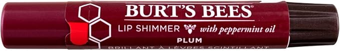 Burt's Bees Lip Shimmer, Plum, 0.09 Ounces each (Value Pack of 5)-VivaGrace Women