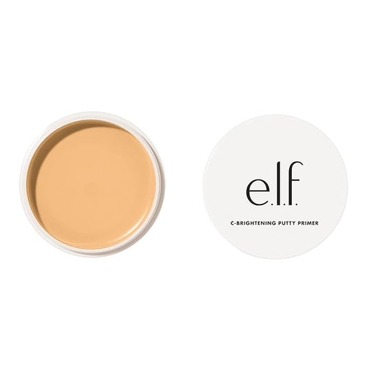 e.l.f. C-Brightening Putty Primer, Makeup Primer For Brightening & Evening Out Skin Tone, Enriched With Vitamin C, Universal Sheer (Packaging May Vary)-VivaGrace Women