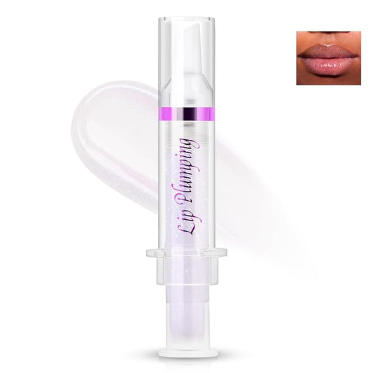 Lip Plumper Booster,Plumping Lip Gloss Spicy Lifter Shimmer Oil Hydrating High-Shine Volumizes Fuller Lip Glass Mirror Glaze Plump and Pout Lip Plumper Nourishing for Women Girls Makeup#1-VivaGrace Women