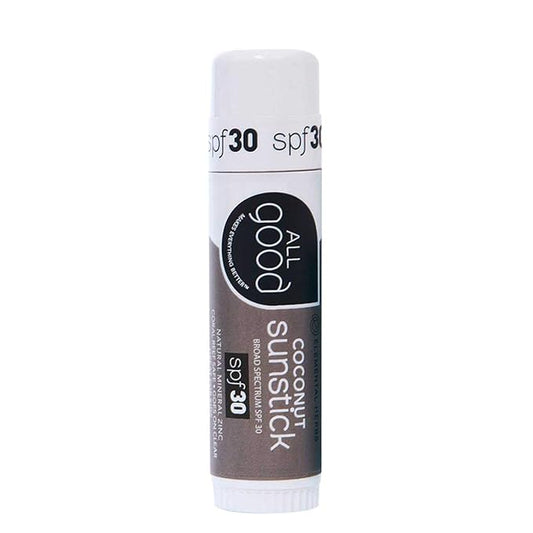 All Good Sunstick - Face Sunscreen, Water Resistant, UVA/UVB Broad Spectrum SPF 30+, Coral Reef Friendly - Beeswax, Zinc, Vitamin E, Shea Butter (Coconut)-VivaGrace Women