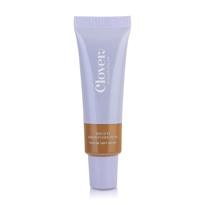 Clover Skin Is In Serum Foundation | Hydrating Face Serum, Lightweight Foundation, Cruelty-Free & Vegan | With Squalane And Sunflower Seed Wax | 30 ml - Shade 09 (Medium-Dark)-VivaGrace Women