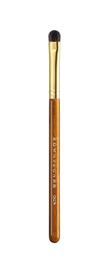 Desert Oak Series Blend-Sculpt Eyeshadow Brush - Contoured Crescent Head for Crease Work, Hypoallergenic Squirrel & Goat Hair Blend, Bubinga Bubinga Handle (CM 174)-VivaGrace Women