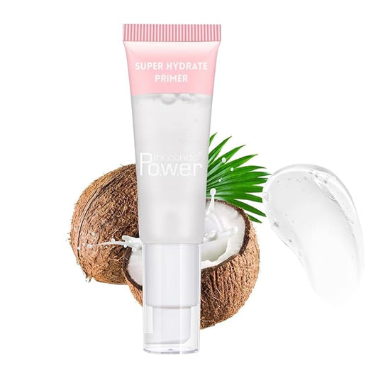 AKARY Gel-Based & Hydrating Face Primer For Smoothing Skin & Gripping Makeup with Vitamin E, Long-Wear Foundation Face Primer for Oil Control, Even Fine Lines, 0.81 Fl Oz, 05 Coconut-VivaGrace Women