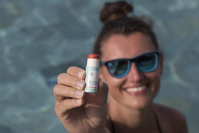 Coconut Matter Lip Balm – Handmade Vegan Coconut Lip Balm with Orange Red Tint - Hydrating Lip Balm with Natural Coconut Oil, SUNRISE-VivaGrace Women