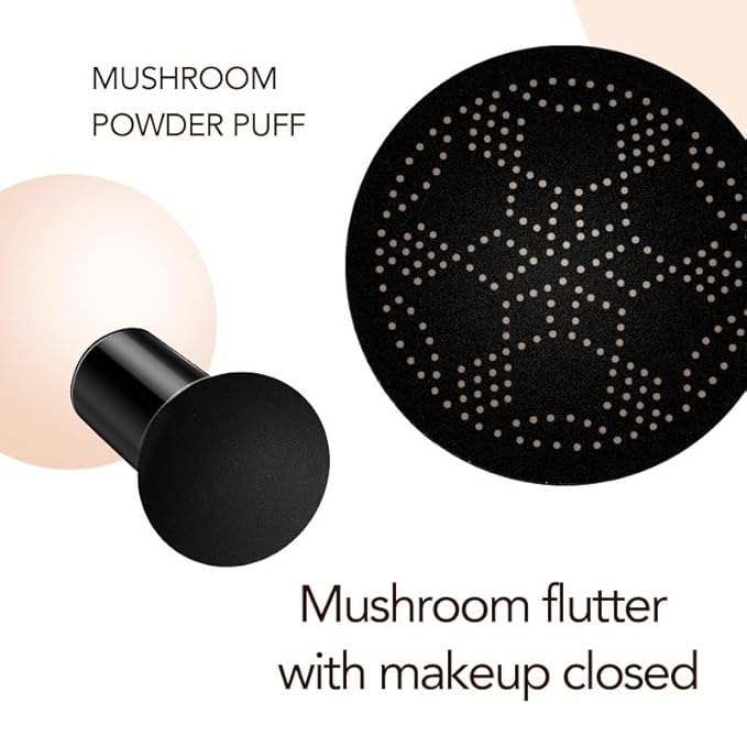 Mushroom Head Air Cushion BB Cream Foundation Cream for Face Makeup Concealer Cushion for Face Comestics Make Up Cushion Compact Natural-VivaGrace Women