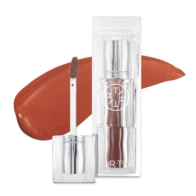 TIRTIR Waterism Tinted Lip Gloss #04 Fig Peach, 0.14 Fl Oz – Kiss Ready Lipgloss, 12H Long Lasting Non Sticky Natural Tinted Glow Korean Multiuse Cheek and Lip Tint for Women gift-VivaGrace Women