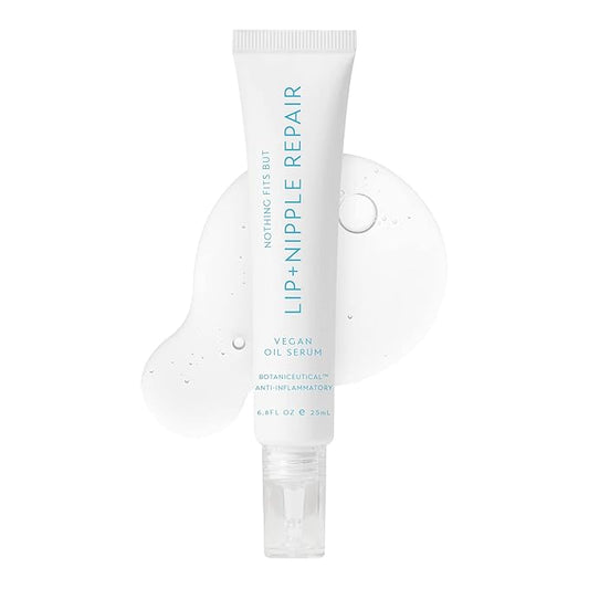 NOTHING FITS BUT Lip & Nipple Repair Oil Serum for Maternity & Nursing, Lanolin Free, Safe for Breastfeeding and Cracked Nipple (0.8 Fl Oz / 25 ml)-VivaGrace Women