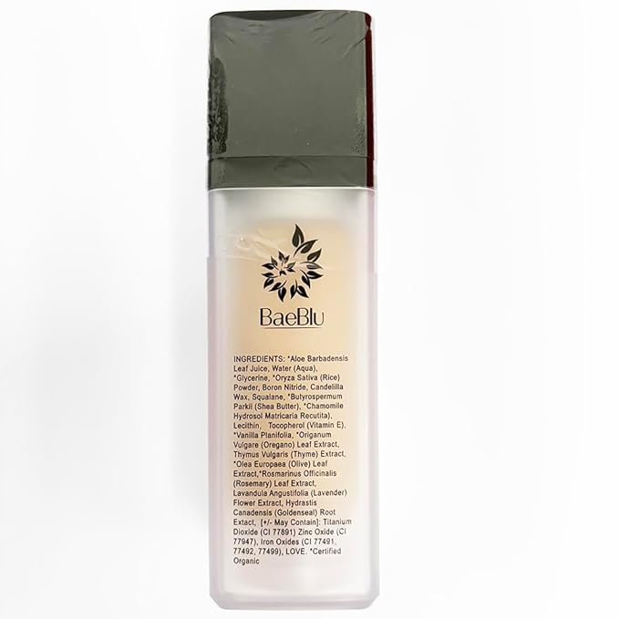 Organic Aloe-Based LUX Liquid Foundation, Natural Vegan Gluten-Free Made in USA, Vanilla-VivaGrace Women