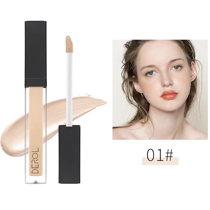 Liquid Concealer Makeup - Natural Coverage & Highly Pigmented Lightweight Concealers 6.5ml (01)-VivaGrace Women