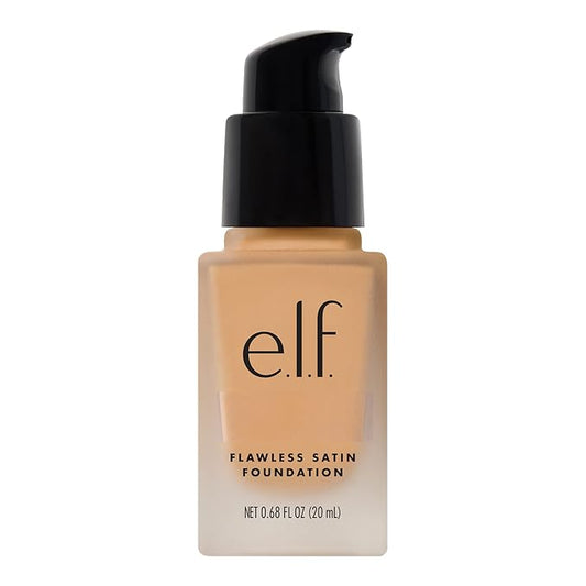 e.l.f. Flawless Finish Foundation, Lightweight & Medium Coverage, Semi-Matte Finish, Toffee, 0.68 Fl Oz (20mL)-VivaGrace Women