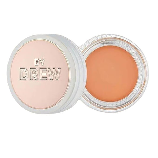 FLOWER Beauty By Drew Barrymore Chill Out Smoothing Color Correcting Cream - Conceals + Brightens Dark Circles - Hydrates + Moisturizes Skin - Makeup Infused With Vitamin E + Jojoba (Deep Peach)-VivaGrace Women