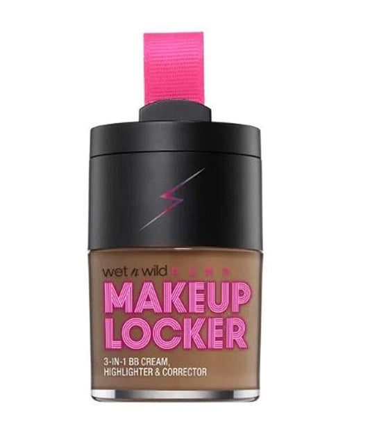 wet n wild Makeup Locker- 3-In-1 Sheer BB Cream, Highlighter & Corrector (178A Deep)-VivaGrace Women