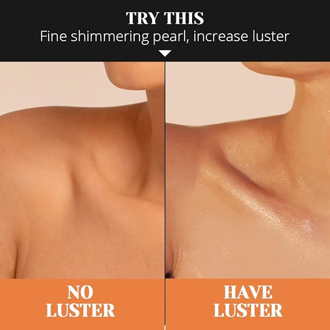 Liyalan Shimmer Body Oil Rose Gold 5 Color Bronze Face Glow Pearl Highlighter Illuminator body Makeup Shine Glitter Gold Liquid Taning 3.38 Fl Oz-VivaGrace Women